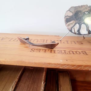 Ajax Chevron Drawer Pull, Brassy Gold Metal Tone, 3 Inch Centers, Retro Style