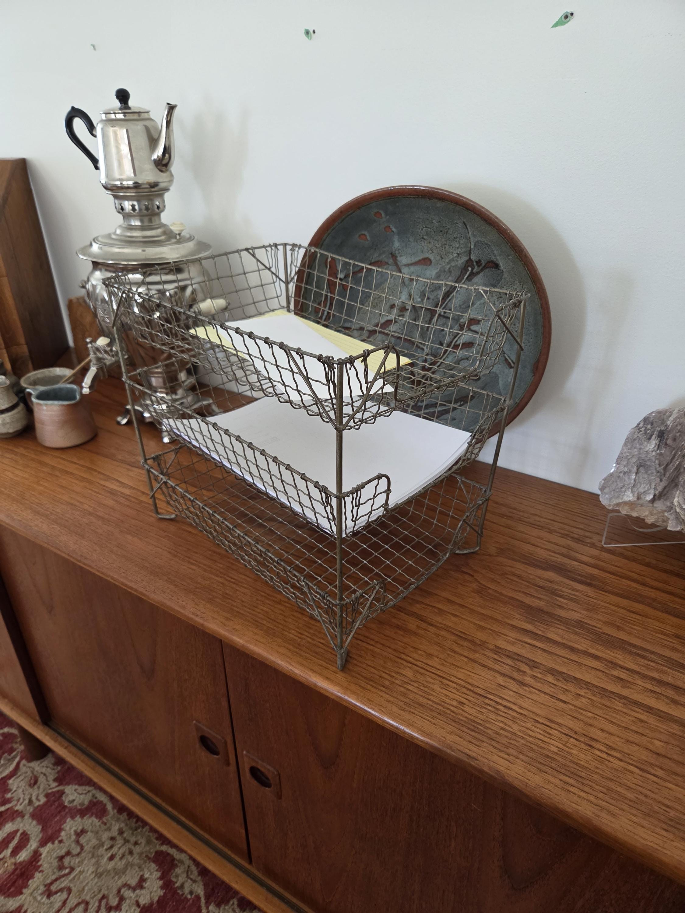 Vintage Wire Letter Rack - Etsy
