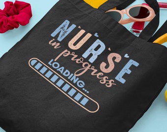 Nurse Tote Bag, Gift for Nurse, Nurse Graduation Gift, Nurse Name Bag, Personalized Nurse gift, Nurse Application Week ,RN Gifts Bag
