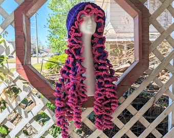 Ready to ship - Purple and Pink Jellyfish Hat