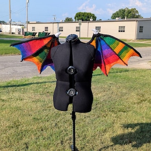 Custom Crocheted Dragon Wings – Made-to-Order Costume Accessory, Fantasy Cosplay