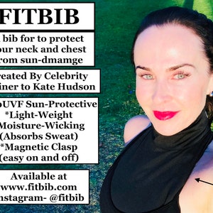 FITBIB™®  - A Bib Made For Any Outdoor Activity To Prevent Skin Damage On Your Neck and Chest Otherwise Known As Your Décolletage.