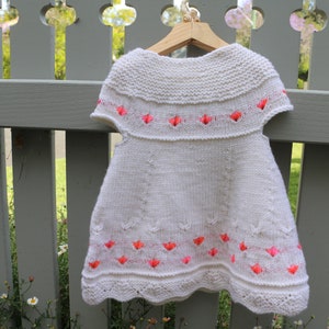 Baby Dress KNITTING PATTERN, Summer Dress, BJ21 Dandelion pdf download