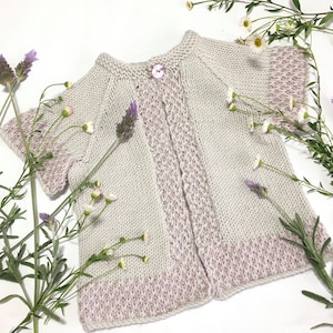 KNITTING PATTERN, Summer Baby Cardigan