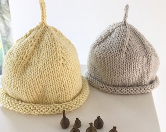 Baby Hat Knitting Pattern, Easy Baby Knit, Newborn Gift