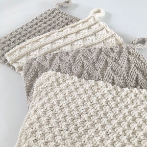 Knitting Patterns, Washcloths, DIY Dishcloth Pattern, Baby gift