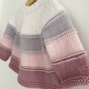 Knitting Pattern, Baby Sweater, Knit Baby Sweater, Top Down Sweater, Baby Jumper