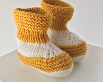 Baby Booties Knitting Pattern, pdf download