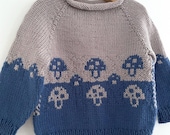 Baby Sweater KNITTING PATTERN, Top Down Sweater - English only