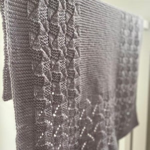 Baby Blanket Knitting Pattern, Chunky Baby Blanket