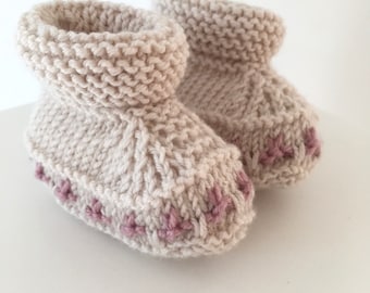 Baby Booties Knitting pattern, knit booties