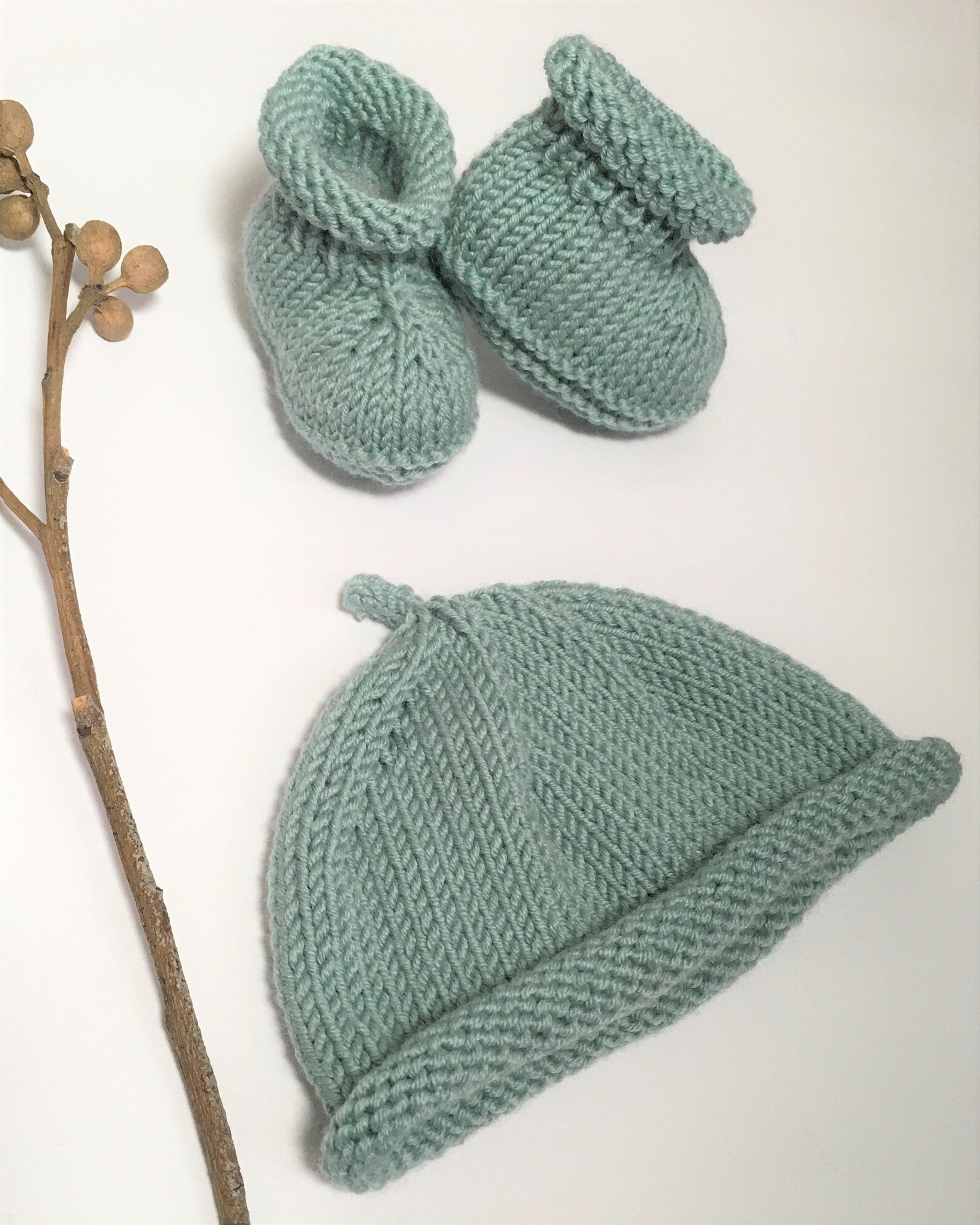 Baby Hat KNITTING PATTERN Baby Booties Etsy