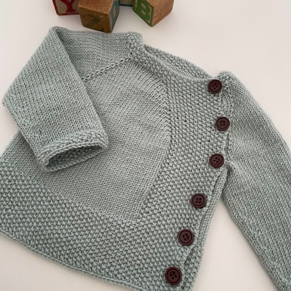 KNITTING PATTERN, top down cardigan