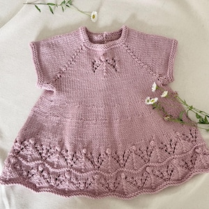 Breipatroon babyjurk, babyjurk, engeltopje