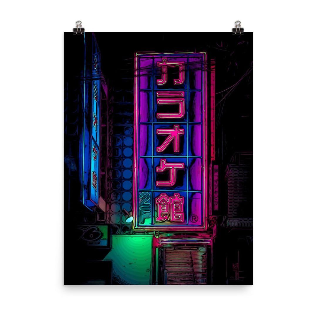 アート・デザイン・音楽 SIGNAGE DESIGN Tokyo Night - Handcrafted Neon Sign Wall Art - Etsy