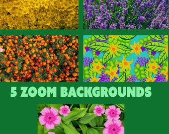 Fantastic Flowers Zoom Backgrounds