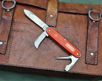 Vintage Victorinox Old Cross Alox Rancher Retired Model Swiss Army Tool 93 mm
