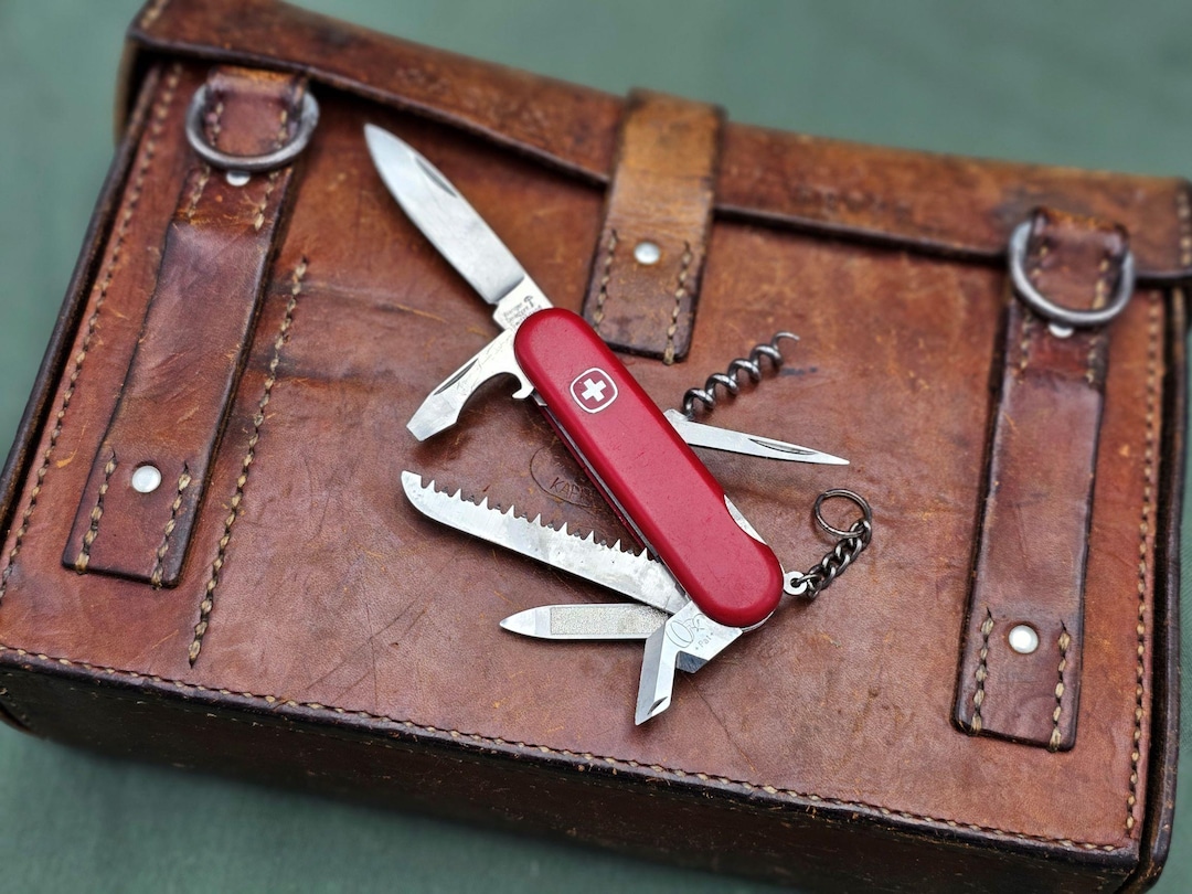 Wenger Dog Leg Backpacker Vintage Retired Swiss Army Tool 85 Mm