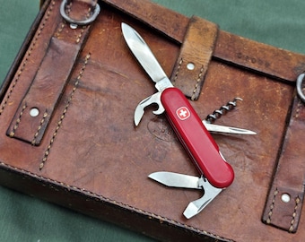 Wenger Viking Sandoz Vintage Retired Swiss Army Tool 85 mm Modello Pubblicità svizzera