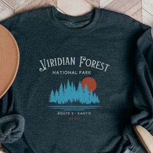 Viridian Forest Sweatshirt: Pokemon Kanto Region, Gen 1
