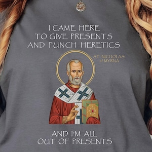 Saint Nicholas Christmas Shirt Funny Christmas Shirt Orthodox Christmas Shirt