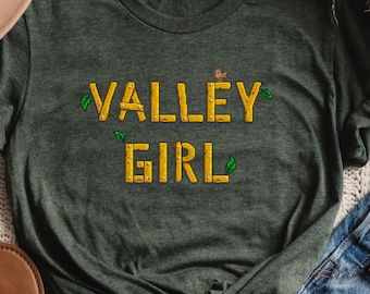 Stardew Valley Shirt, Cozy Gamer Girl Tee, Pelican Town t-shirt Valley Girl, Farming Game Fan gift