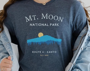 Mt. Moon National Park Kanto Retro 90s Gamer Shirt