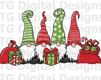 Jul PNG, Jultomtar PNG, Sublimeringsdesignfilnedladdning, Jultröjadesign, Jul Clipart, Julutskrivbar, Tomte