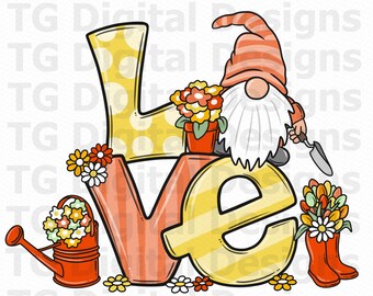 Summer PNG, Spring PNG, Fall Gnome, Spring Gnome PNG, Summer Sublimation, Flower Gnome, Gnomes Shirt Design, Spring Printable, Summer File