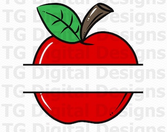 Apple Name Frame PNG, Teacher PNG, Apple Monogram PNG, Back To School, Teacher Name Frame, Teacher Gift Idea, Teachers Day, Sublimation File