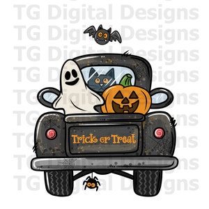 Halloween PNG, Halloween Truck PNG, Halloween Sublimation Designs Download, Halloween Clipart, Halloween Shirt Design, Halloween Digital