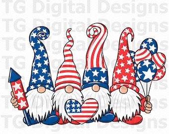 Patriotic PNG, Patriotic Gnomes PNG, Patriotic Shirt Design, Independence Day, Patriotic Download, Patriotic Clipart, Patriotic Digital