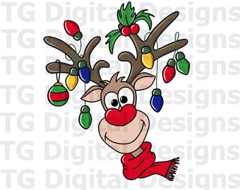 Christmas PNG, Reindeer PNG, Christmas Reindeer, Christmas Sublimation, Christmas Design, Christmas Shirt Designs, Christmas Download PNG
