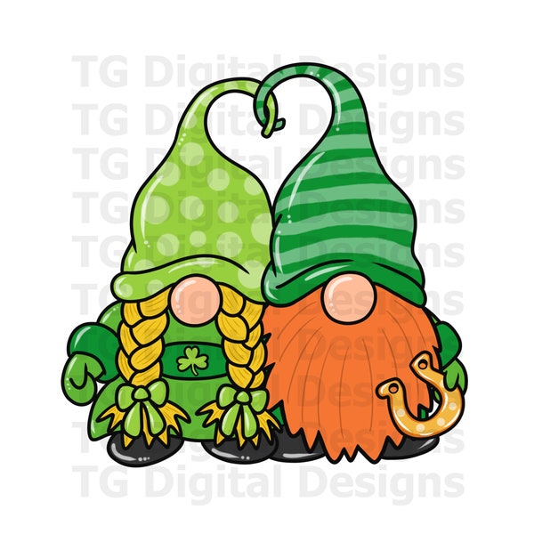 St Patricks Day Gnome PNG St Patrick's Day Gnomes Saint Patricks Day Shirt Design Sublimation Printable Clipart Digital Download