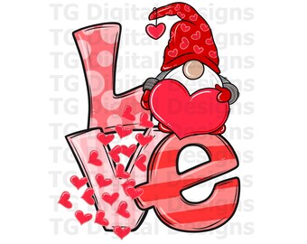 Valentine PNG For Sublimation Printable Valentine Love Clipart Happy Valentine's Day Gift For Her Valentine Shirt Design Valentine Card PNG
