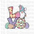 Easter PNG, Easter Gnome PNG, Easter Love PNG, Easter Sublimation, Easter Shirt Design, Easter Print, Easter Download, Easter Digital File