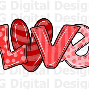 Valentine Love Letters For Sublimation, Valentine&#39;s Love Clipart, Printable Love PNG Gift Ideas, Valentine Card, Valentine Shirt Design