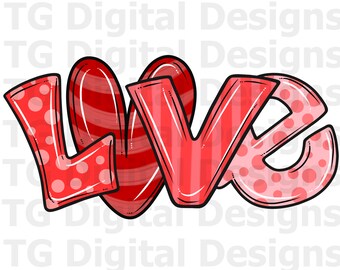 Valentine Love Letters For Sublimation, Valentine's Love Clipart, Printable Love PNG Gift Ideas, Valentine Card, Valentine Shirt Design