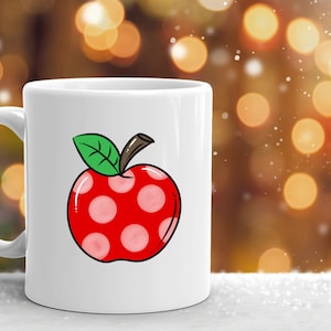 Apple PNG, Polka Dot Apple PNG, School Apple PNG, Apple Clipart, Apple ...