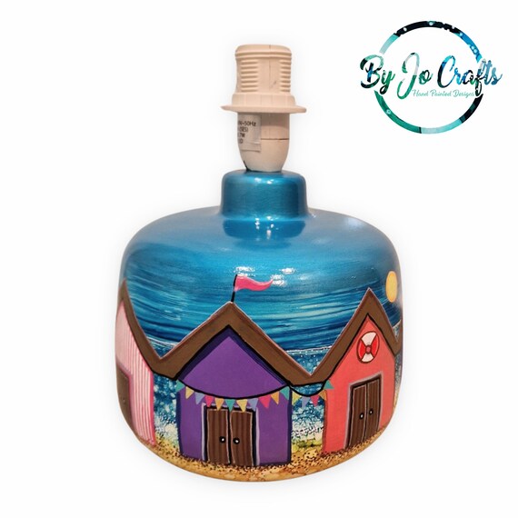Hand Painted Ceramic Table Lamp Home Decor Housewarming Gift