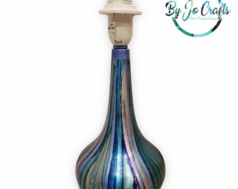 hand painted touch lamp, touch table Lamp, home decor, dimmable, housewarming gift, house gift, unique, purple, lilac, turquoise, teal,