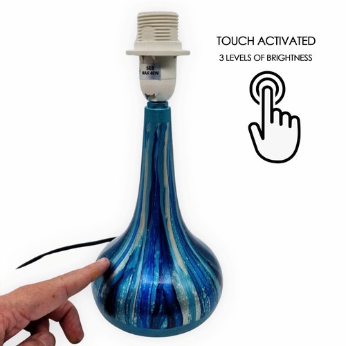 Hand Painted Touch Lamp Touch Table Lamp Home Decor Etsy