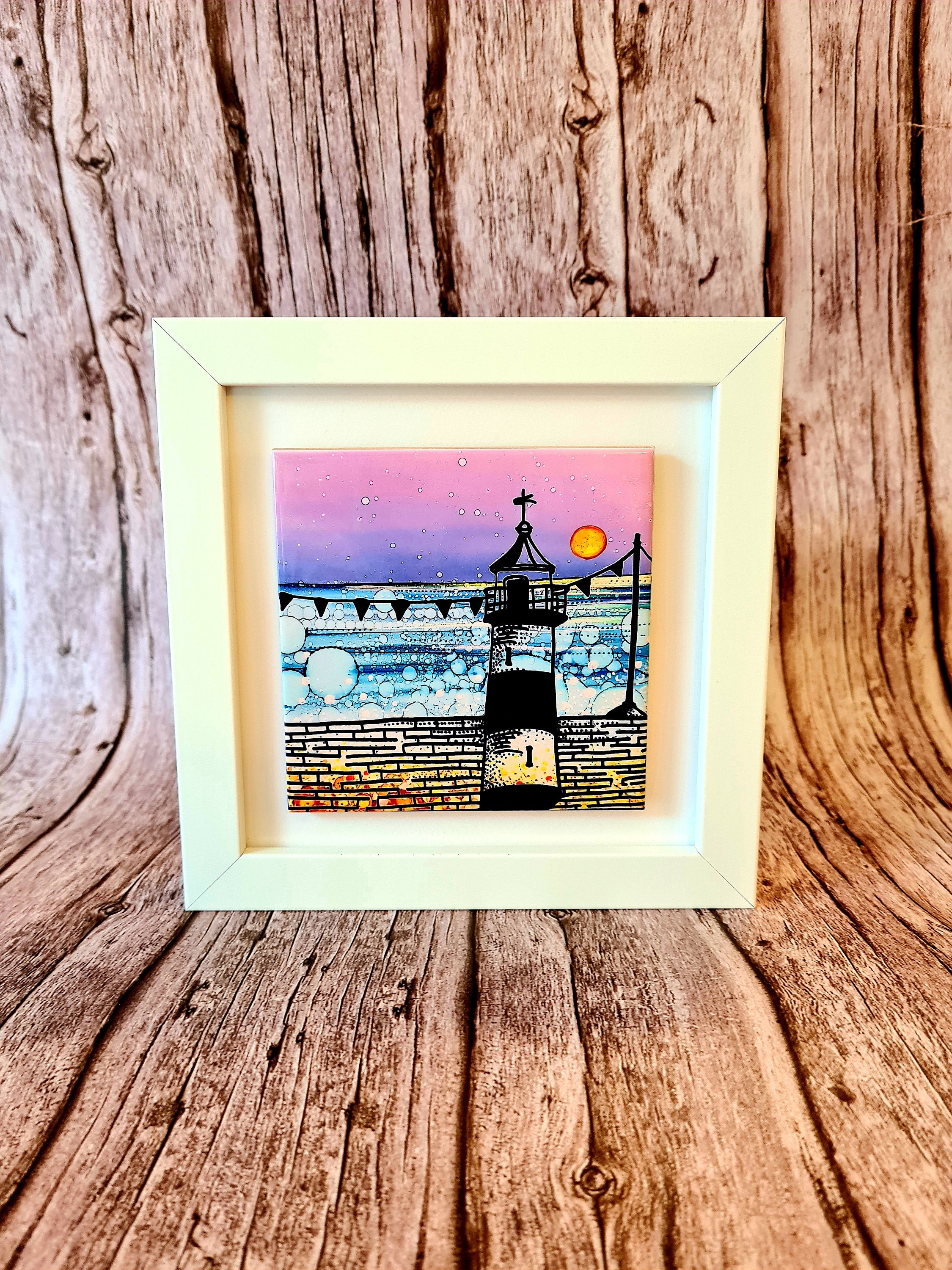 Ceramic Wall Art Mini Tile Framed Arthousewarmingbirthday Etsy UK