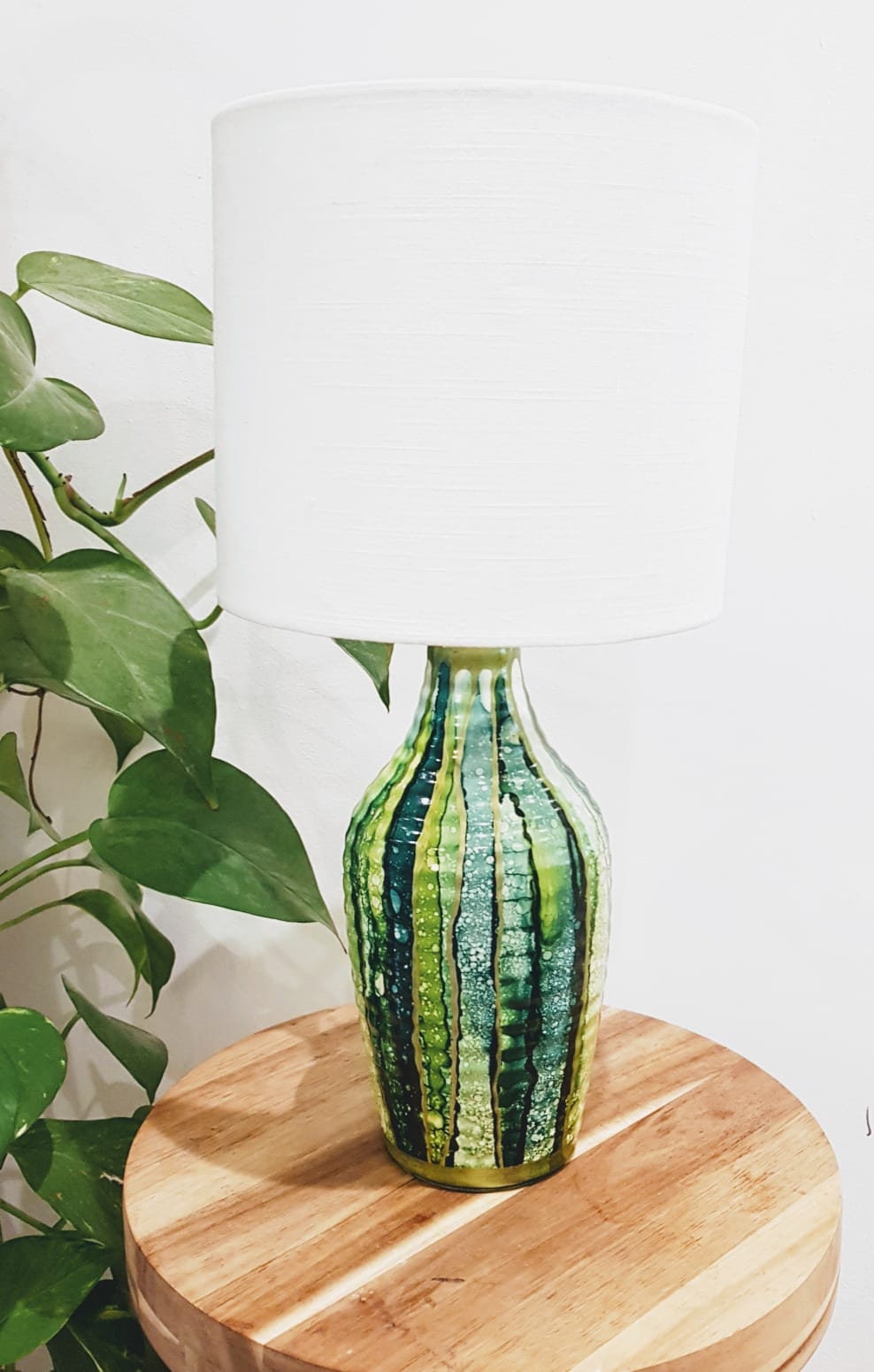 Hand Painted Table Lamp Ceramic Table Lamp Home Décor Etsy