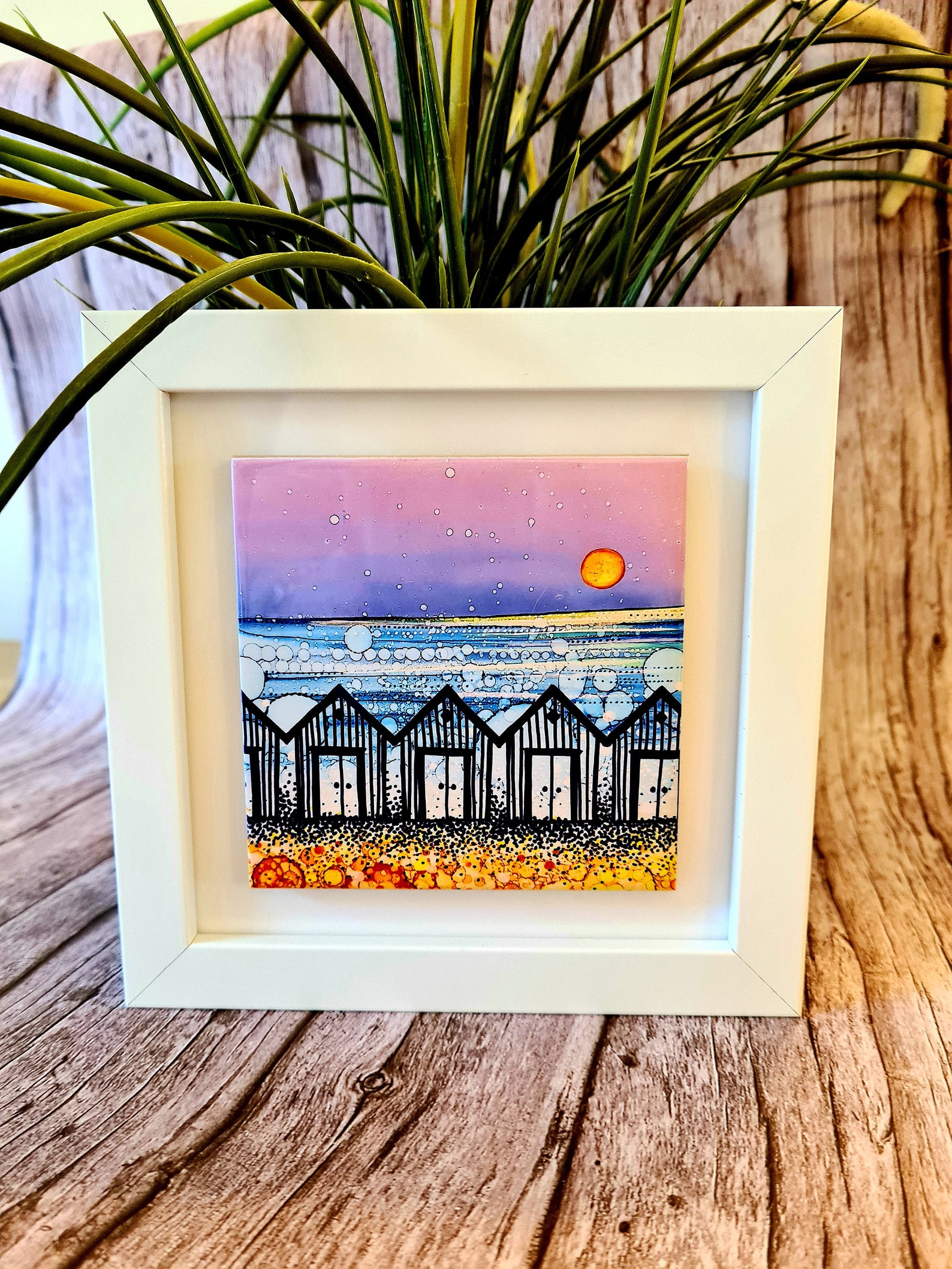 Ceramic Wall Art Mini Tile Framed Arthousewarmingbirthday Etsy