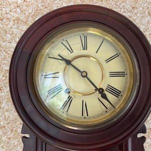 Stylish Hanging Clock REGULATOR Vintage Antique