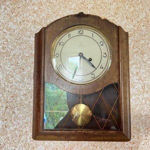 Stylish Hanging Clock Junghans Antique