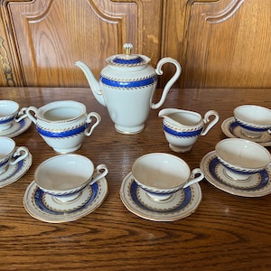 Royal Tettau Germany US ZONE Coffe Porcelain 1946 Antique