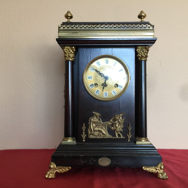 Fireplace Clock FHS Franz Hermle Antique