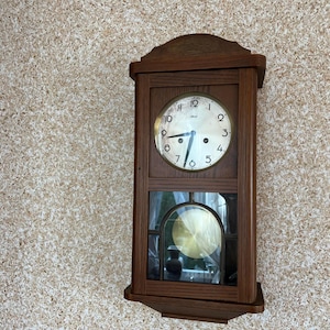 Stylish Hermle Hanging Clock Vintage Antique